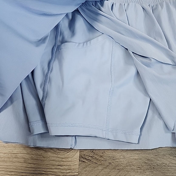 Joy Lab Game Day Double Layer Run Shorts 2.5" XSmall Elastic Waist  Blue - Picture 8 of 9